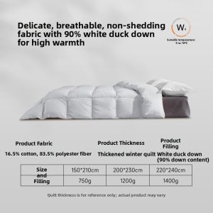 SNOWMAN | Thermal 90% White Duck Down Comforter