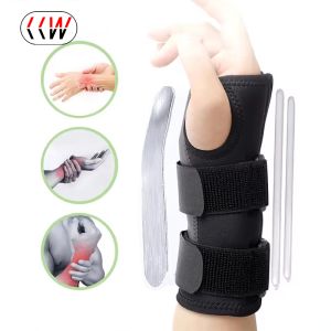 CCW 1PCS Carpal Tunnel Wrist Brace Support with 2 Straps& Metal Splint Stabilizer - Helps Relieve Tendinitis Arthritis Carpal Tunnel