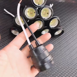 2 Wires 6a Rubber Bulb Socket Waterproof E27 Rubber Socket For Screw-In Fitting Light