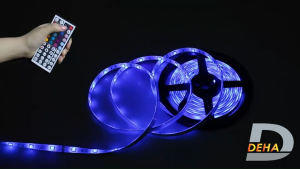 Bộ Đèn led dây dán RGB đổi màu điểu khiển 44 phím chọn màu đứng yên nhấp nháy bóng 5050 strip light trang trí Tiktok dán tường bàn máy tính cửa hàng quán cafe chống nước bền đẹp (Tùy chọn chiều dài dây)