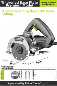 Zhipu | Powerful Multifunctional Woodworkers Cutting Slotting Saw For Stone Tile Metal