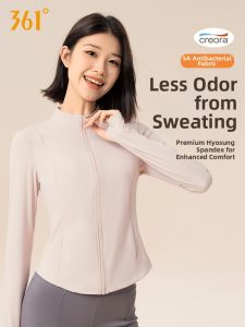 361° | Long Sleeve Zippered Sports Jacket For Women Pink