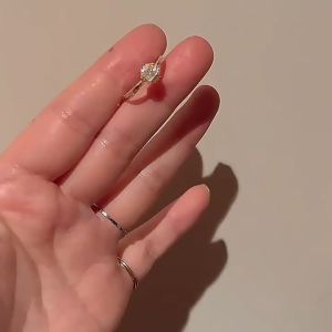 18K Saudi Gold Ring Nasasangla Pawnable 100% Original Square Zircon Diamond Engagement Promise Ring for Women Gift Adjustable – Philippines Hot Sale