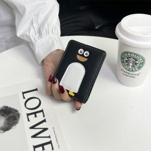 กระเป๋าใส่บัตรใบขับขี่แบบหนังแท้สำหรับผู้ชายและผู้หญิง กระเป๋าใส่บัตรใบขับขี่แบบสองในหนึ่งพร้อมช่องใส่บัตรหลายช่อง กระเป๋าใส่บัตรใบขับขี่แบบยูนิเซ็กซ์