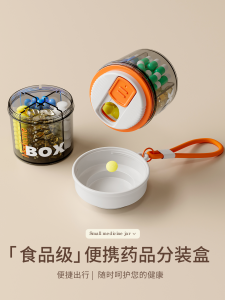 กล่องเก็บยาแบบพกพา กล่องเก็บยาขนาดเล็ก 7 วัน กล่องเก็บยาแบบแยกชั้น 3 มื้อต่อวัน อุปกรณ์จัดระเบียบในบ้านจากเมืองไทเป จีนแผ่นดินใหญ่