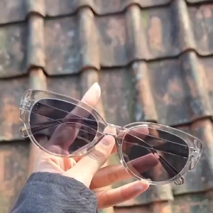 Kacamata Cat Eye Wanita Pria Anti UV Frame Bingkai Titik Dua New Fashion Trendy PLWW12