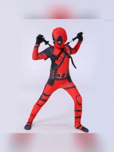 ชุดเดดพูล ชุดซุปเปอร์ฮีโร่ มาเวล deadpool ฮาโลวีนคอสเพลย ์บอดี ้ฮาโลวีน ชุดบอดี้สูท ชุดแฟนซี