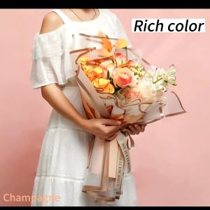 Waterproof Phnom Penh Jelly Film Mist Paper Translucent Floral Packaging Material Flower Bundle Packaging Paper Flower Shop Wrapping Paper