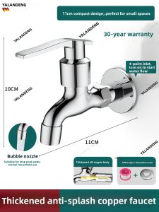 YALANDENG | Splash-Proof Extendable Wall-Mounted Kitchen Faucet for Sink Stove and Laundry