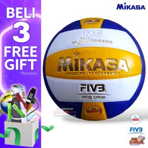 IMPORT PREMIUM Bola Voli Mikasa Supergold MV 2200 Ball Volley Poli Foli Volleyball Super Gold