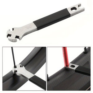 Stainless Steel Bicycle Spoke Wrench Tool Precise Spoke Adjustment Easy Rim Truing Repair Suitable For Wheel Tension Correction