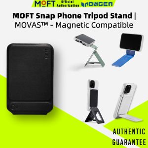 MOFT MOVAS™ Snap Invisible Phone Tripod StandMagnetic CompatibleFoldableMultiple Angle Phone Stand and Selfie Holder