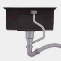 Kitchen sink ONAN/INOBE/VALPRA/LOONGINC/JKM 6045 hitam komplit set / Westafel bak cuci piring 1 lobang stainless steel black. 