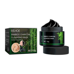 EELHOE | Bamboo Charcoal Cleansing Mask Blackhead Ance Removal Shrink Pores Exfoliating Smooth Face Skin Oil Control Mud Mask Skin Care