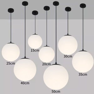 Durable round Ball Pendant Lamp Simple Modern Style for Restaurant Bar Shop Stairway Creative Passage Lighting Fixtures