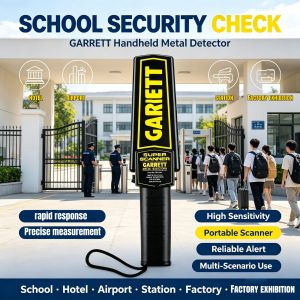 【24h Ship】Handheld Metal Detector GARRETT High Sensitivity Airport School Safety Detector hotel Security Tool Detection Super Scann