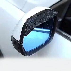 1 Cặp Gương Chiếu Hậu Ô Tô Bằng Sợi Carbon Che Mưa Lông Mày Che Nắng Bụi Phụ Kiện
