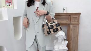 【สต็อกท้องถิ่น】กระเป๋าผ้าใบเกาหลี กระเป๋าเบนโตะ กระเป๋าช้อปปิ้ง