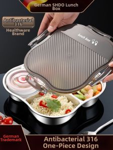 SHDO | Deep Adult and Student Divided Tray with Lid Large