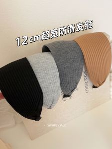 หมวกคล้องผมแบบถักลายทางสไตล์ย้อนยุค ขอบกว้าง ทรงเรียบง่าย หมวกคล้องผมแบบมีฟัน หมวกคล้องผมแบบเป็นเทรนด์ หมวกคล้องผมแบบมีกิ๊บติดผม