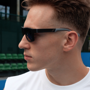Cyxus Polarized Sunglasses For Men Casual Shades Sports Cycling Sunglasses with Ventilation Holes Square Frame Colorful Lens Sun Glasses 1072