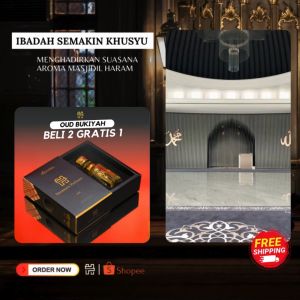 Parfum Oud Bukiyah Luxury Aroma Parfum Arab Menyenangkan - Tahan lama Original Full Bibit High Quality - 6 ml