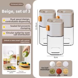 HAOGUANJIA | Salt Control and Seasoning Storage Glass Condiment Jars