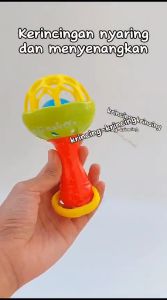 [LMB] [BELI DIATAS 50RB FREE GIFT]  TEETHER SHAKE BELL mainan bayi KERINCINGAN rattle stick shaker teether l gigitan bayi