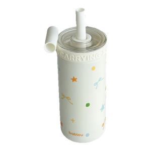 Bablov Glass Inner Lid Straw Cup Insulated Cooling Summer High Aesthetic Value Water Coffee Cup Female New Model 2025