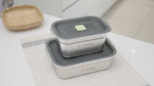 ASIAWARE 304 Stainless Steel SUS304 Lunch Boxes Food Storage Container BPA Free (1000ml / 1500ml)