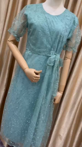 MIDI DRESS NATAL LIVINA READY 4UKURAN M L XL XXL/ REKOMENDASI OUTFIT BAJU PESTA KONDANGAN WANITA GAYA KOREAN