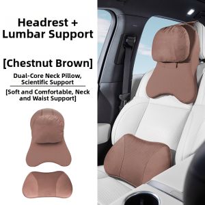 NBM | Dual Core Adjustable Neck and Lumbar Support Car Cushion
