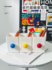 Dopamine Pen Holder Creative Large Capacity Student Desktop Storage Box Girl Office Kids Boy Sundries