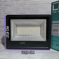 LUXEN AURRA SOROT LED FLOOD LIGHT 200W 200 WATT CAHAYA PUTIH COOL DAYLIGHT 6500K / KUNING WARM WHITE 3000K BAGUS ORIGINAL GARANSI 1 TAHUN ANTI AIR IP65. 