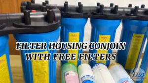 2/3/4 CONJOIN 10 INCH DEEP WELL WATER FILTER HOUSING COMPLETE SET WITH FREE FILTER 10x2.75 INCH