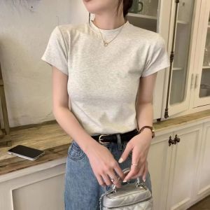 เสื้อยืดผู้หญิง สีขาว แขนสั้นคอกลม ชมพูผ้าฝ้าย เทาดำ นุ่มมาก เครื่องดื่ม นอกจากนี้ เปรียบเทียบราคาที่สูงสุดในอนาคต