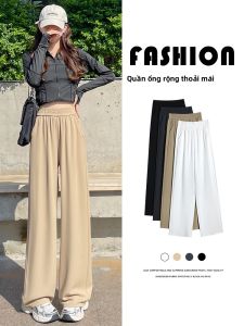 LANGPIN | Slimming High Waist Wide Leg Pants Womens Casual Straight Cut Trousers Versatile High Waist Suit Pants Autumn New Arrival