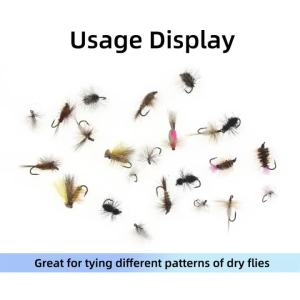 Bimoo 22# ~ 12# Down Eye Long Shank 1X Fine Wire Dry Fly Tying Hooks Black Nickel Finished Fly Fishing Hook Rainbow Trout
