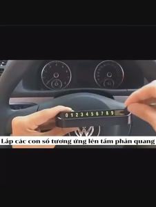 [HCM] Bảng ghi số điện thoại trên ô tô gắn Taplo xe hơi-GL314