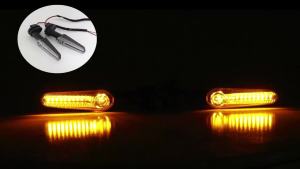 KEVANLY | 1/2 Pair Motorcycle Turn Signal Light For YAMAHA R1 R6 R125 R3 R25 R15 R7 MT09 Flowing Dynamic LED Indicator Blinker Replacement