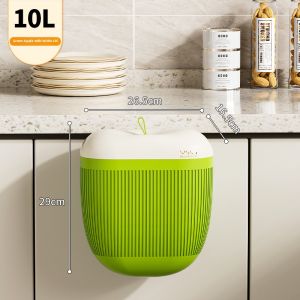 Hangable Lid-Attached Wall-Mounted Bin