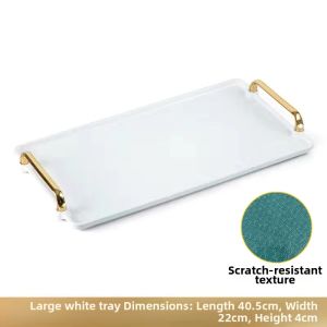 Luxurious Rectangular Plastic Tray NORTHERN_EUROPEAN_STYLE