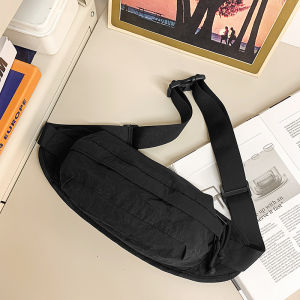 Túi Đeo Vai Nam Màu Trơn Thể Thao Túi Đeo Chéo Phong Cách Nhật Bản Túi Đeo Hông Thể Thao Đa Năng Túi Đeo Chéo Đa Năng