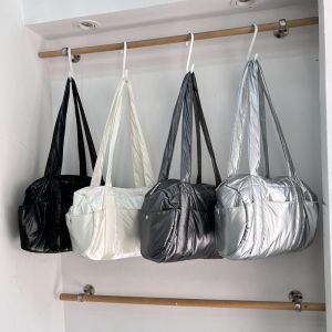 Miss Korean Bag Casual Travel Soft Surface Tote Bag Large Capacity Lightweight Ruched Underarm Handbag Womens Shoulder