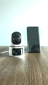 Tuya 5G Wifi ống kính kép An Ninh Máy Ảnh Tự Động Theo Dõi Bé Vật Nuôi Người Cao Tuổi Màn Hình 2 Cách Âm Thanh Nhà Chăm Sóc