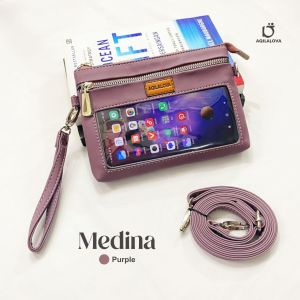 AQILALOVA Medina Tas Dompet HP Wanita 2in1 Touch Screen