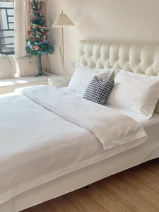 【YOU】 ปลอกผ้านวม คุณภาพโรงแรม สีขาว ติดซิป เนื้อผ้านุ่มผ้าฝ้าย 100% กันไรฝุ่น duvet cover ขนาด 5ฟุต 6ฟุต 7ฟุต