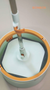 【FREE 2 KAIN REFILL】BONBOX Homeliving - Alat Pel Lantai 2in1  Ember Terpisah Multifungsi Mop Kain Fiber dengan Spin Mop Ember Dapat Dilepas Alat Pembersih Lantai BX-CT2-40701