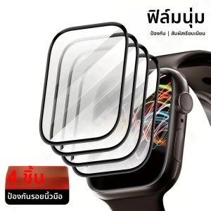 ฟิล์มกันรอยหน้าจอสำหรับ Apple Watch 11 ขนาด 42 มม. 46 มม. ฟิล์มกระจกนิ่ม 3D HD ป้องกันฟองอากาศ ป้องกันฝุ่น iWatch Series 10 11 อุปกรณ์เสริมกระจก