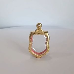 ช้างกระบี่ กรอบพระเบอร์89 (หลักภาพ 1.9x3.0 ซม) กรอบพระเสมา กรอบทองไมครอน กรอบพระสำเร็จ